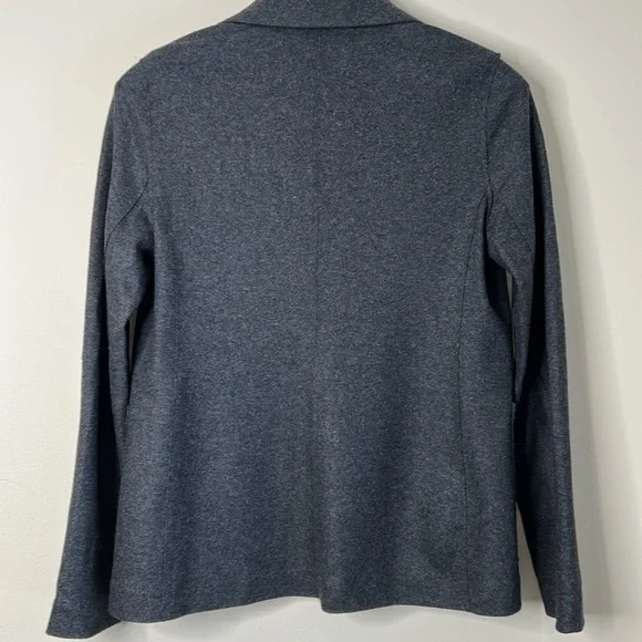 Banana Republic Grey Wool Blend Single Button Stretch Blazer SZ 10. - Picture 5 of 8